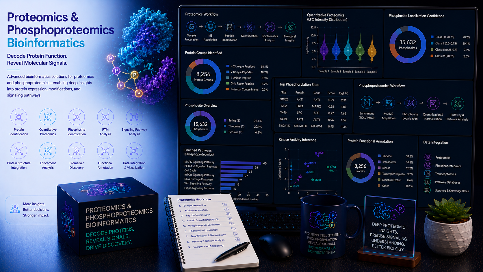 BioinformaticsNext proteomics phosphoproteomics PTM MaxQuant Perseus protein analysis